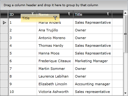 Telerik WPF DataGrid Reordering Columns 1