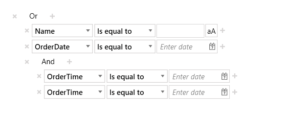 RadDataFilter with Windows8 theme
