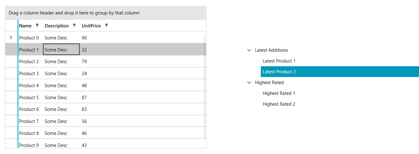 Telerik WPF DataGrid dragdropmanager-behaviors-gridviewandtreeview 0