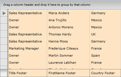 Telerik WPF DataGrid Controlling Appearance 1