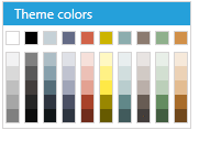 WPF RadColorPicker Civic Palette