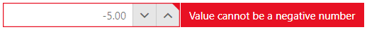 RadNumericUpDown with a validation error and error message