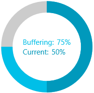 RadCircularProgressBar with second value