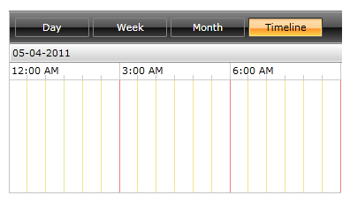 WPF RadScheduleView Time Ruler Item Style Selector