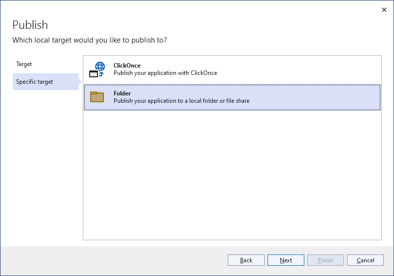 WPF Choose Folder Deploy Directory