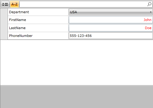 Rad Property Grid Template Selectors