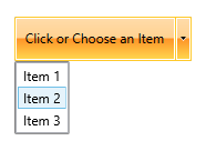 RadSplitButton with dropdown content
