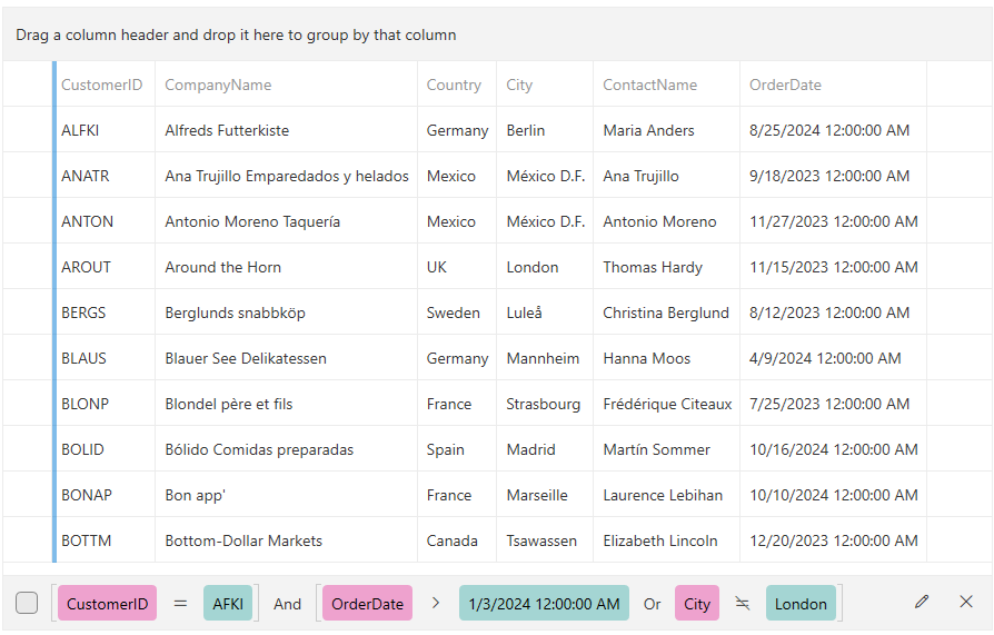 Telerik WPF DataGrid filtering basic 03