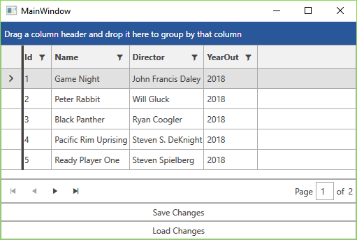 The resulting layout in the Office2016 theme