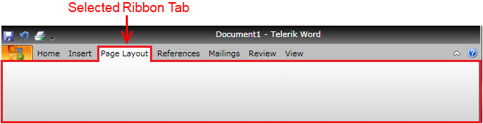 WPF RadRibbonView Selected Ribbon Tab