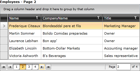 WPF RadDataPager Current Page