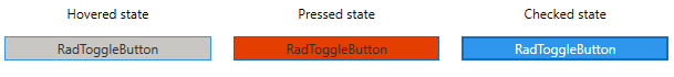 RadToggleButton States