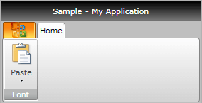WPF RadRibbonView Large DropDown Button