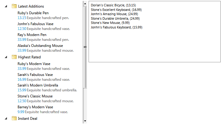 Rad Tree View-DnDTree List-Result