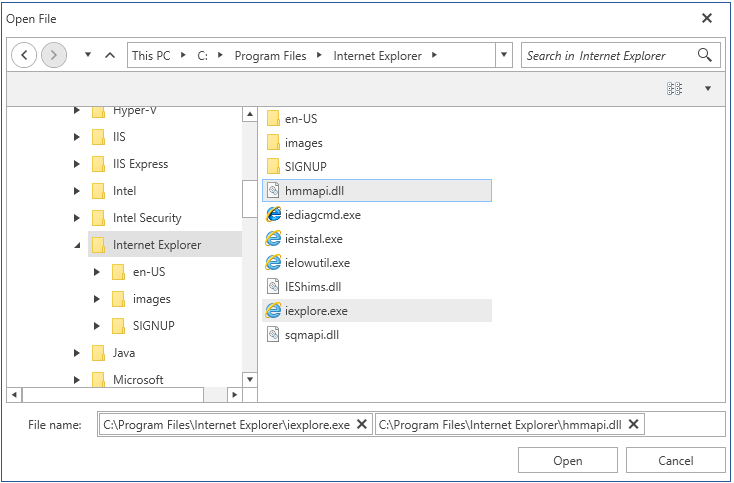 RadOpenFileDialog with multiple selection