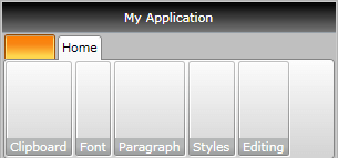 WPF RadRibbonView Empty Ribbon Groups