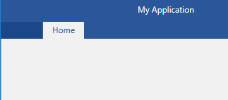 RadRibbonView Application Button in the Office2016 theme