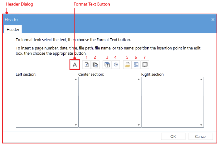 WPF RadSpreadsheet Additional fields in Header and Footer dialog boxes