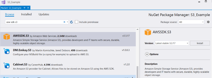 aws-storage-nuget