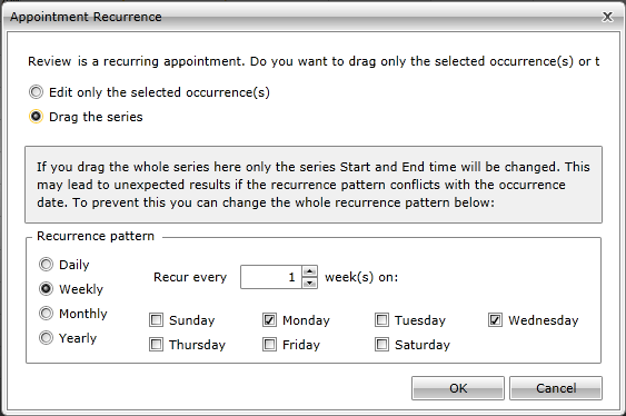 radscheduleview features recurrence 2
