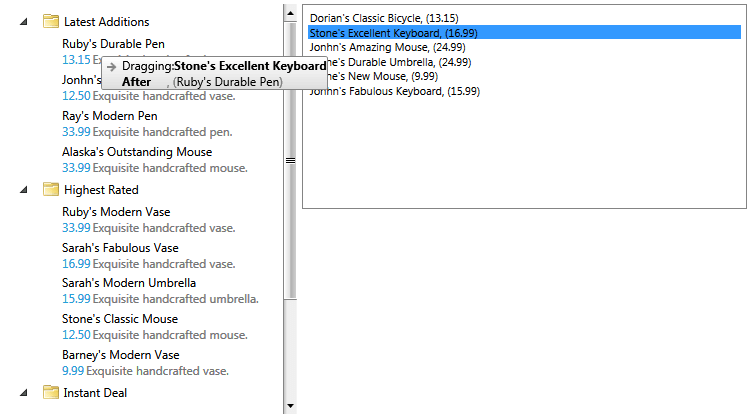 Rad Tree View-DnDList To Tree
