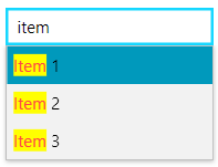 WPF RadAutoCompleteBox with RadHighlightTextBlock
