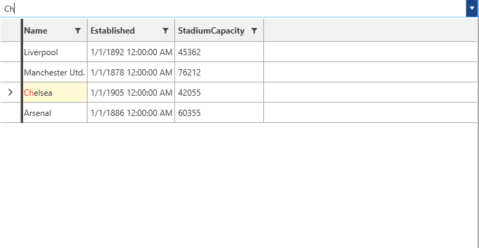 Setting the AutoCompleteMode to Search