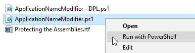 Run script with PowerShell