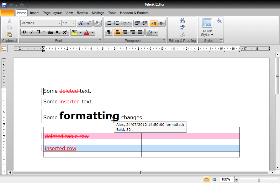 Rad Rich Text Box Features Track Changes 0
