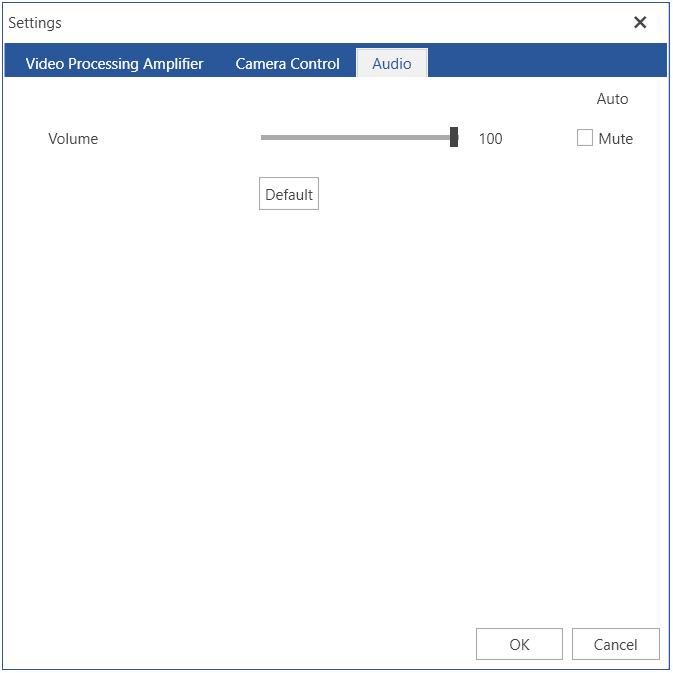 WPF RadWebCam Audio Tab