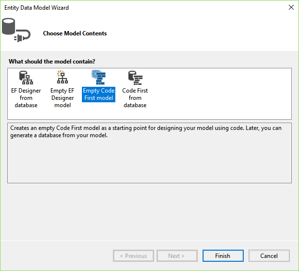 WPF Relational Database Service Set Model Select Empty Code First Model