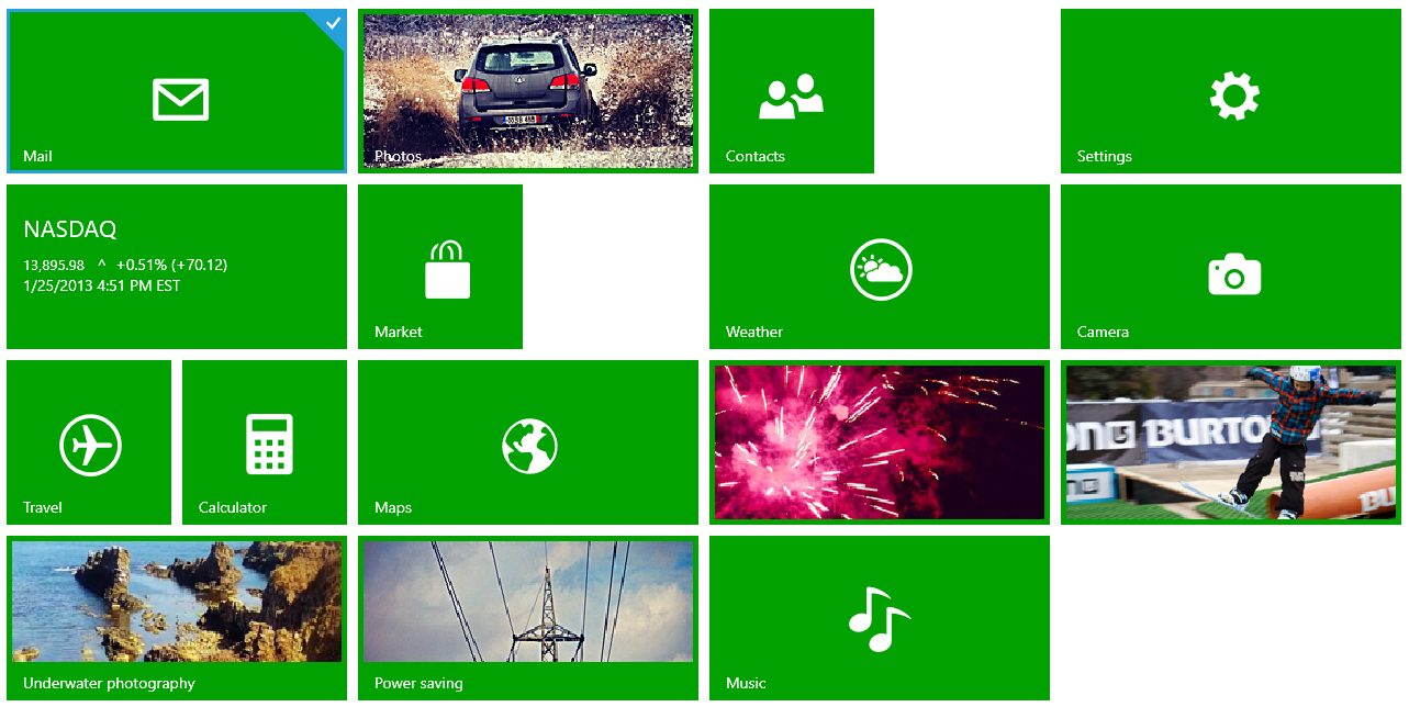 RadTileList with Windows8 theme