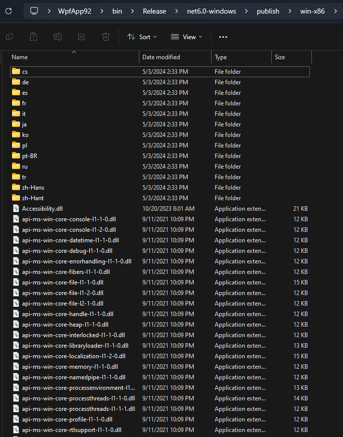 WPF Generated Files in Publish Location