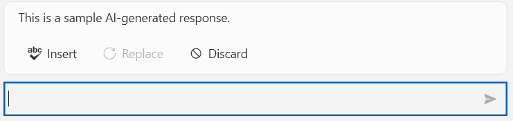 WPF RadInlineAIAssistant Displaying a Response