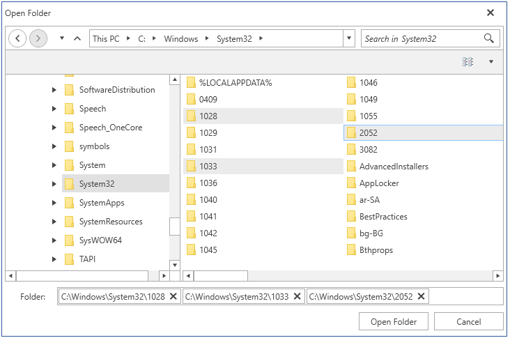 WPF RadFileDialogs Multiple selection