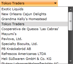 RadComboBox displaying agency names