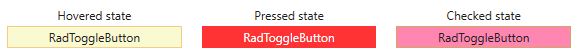 RadToggleButton States
