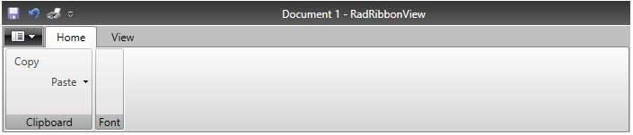WPF RadRibbonView RadRibbonView example