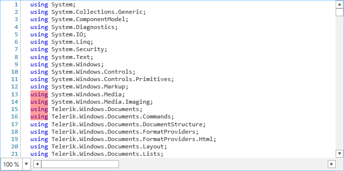 The result from using the custom layer