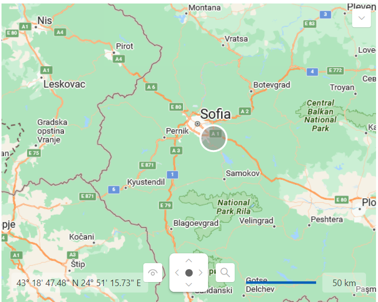 WPF RadMap InformationLayer Shape with ShapeFill and HighlightFill