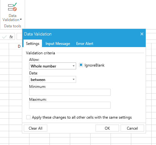 Rad Spreadsheet UI Data Validation 01