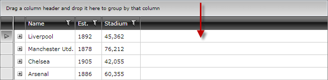 troubleshooting additional column Telerik WPF DataGrid