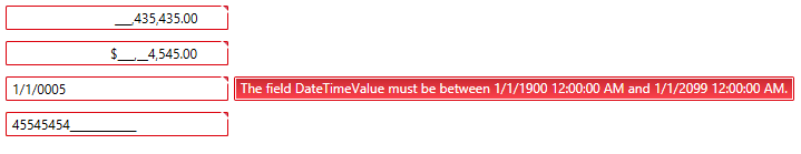 Rad Masked Input-Validation-Data AnnotationsWPF
