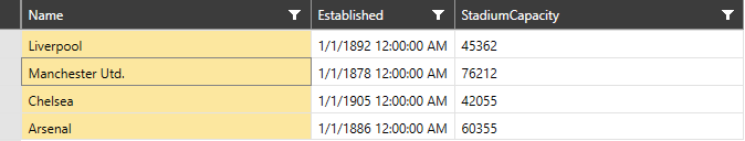 RadVirtualGrid with SelectionUnit set to Column