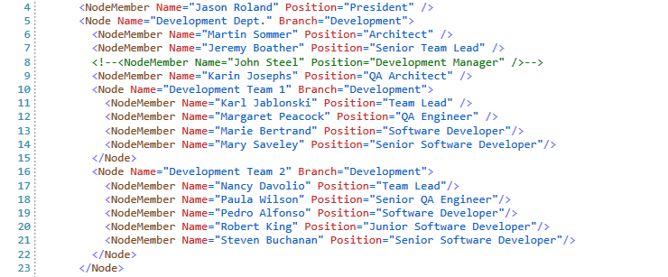 RadSyntaxEditor with a custom palette