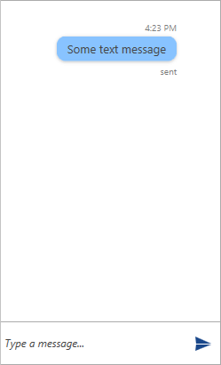 TextMessage with Status set