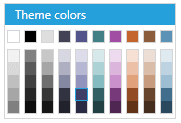 WPF RadColorPicker Urban Palette