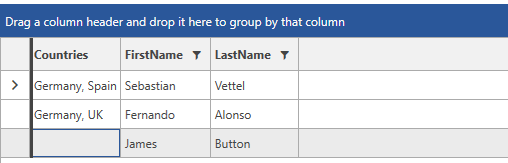 GridView with multi selection combobox column