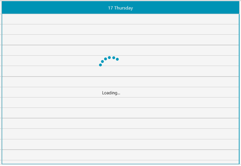 RadBusyIndicator with Fluent theme