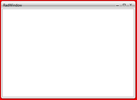 The customized RadWindow